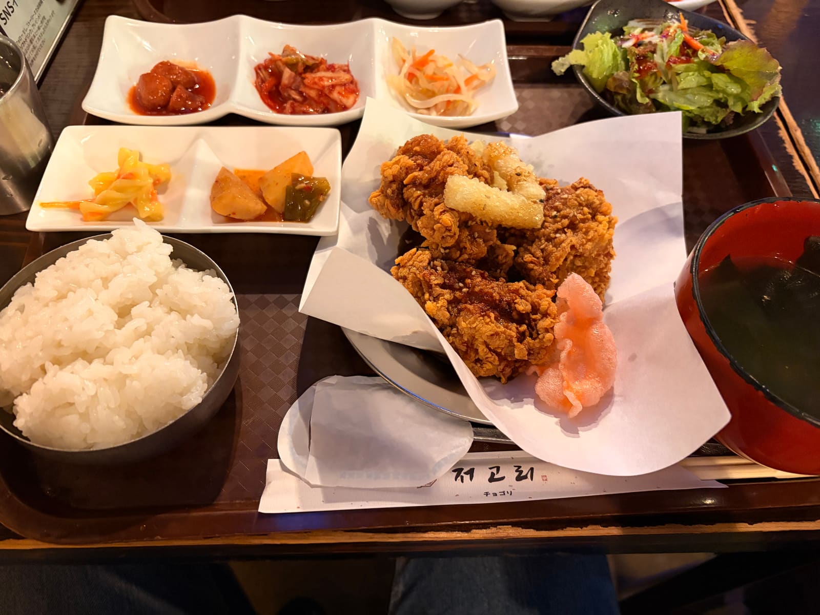 チョゴリのチキン定食