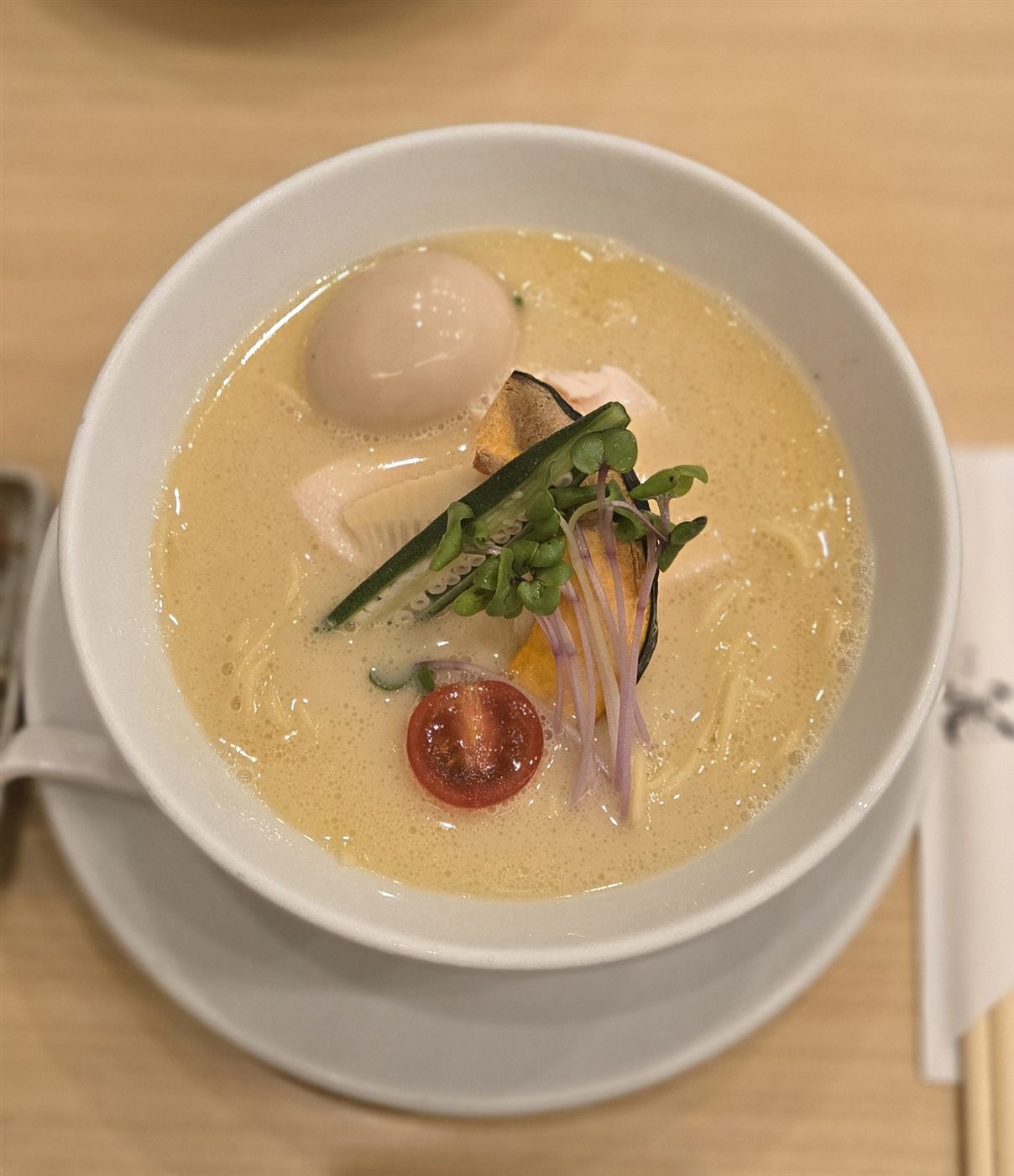 銀座 篝 大手町店の鶏白湯Soba