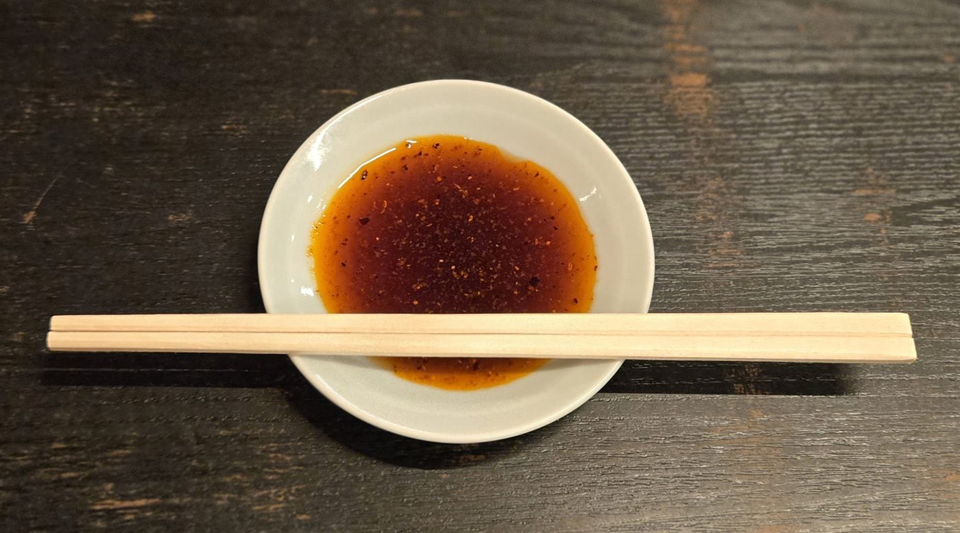 タレ・薬味のセッティング